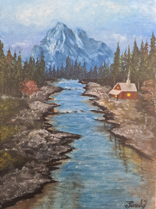 Fjellro – Originalt Akvarellmaleri
