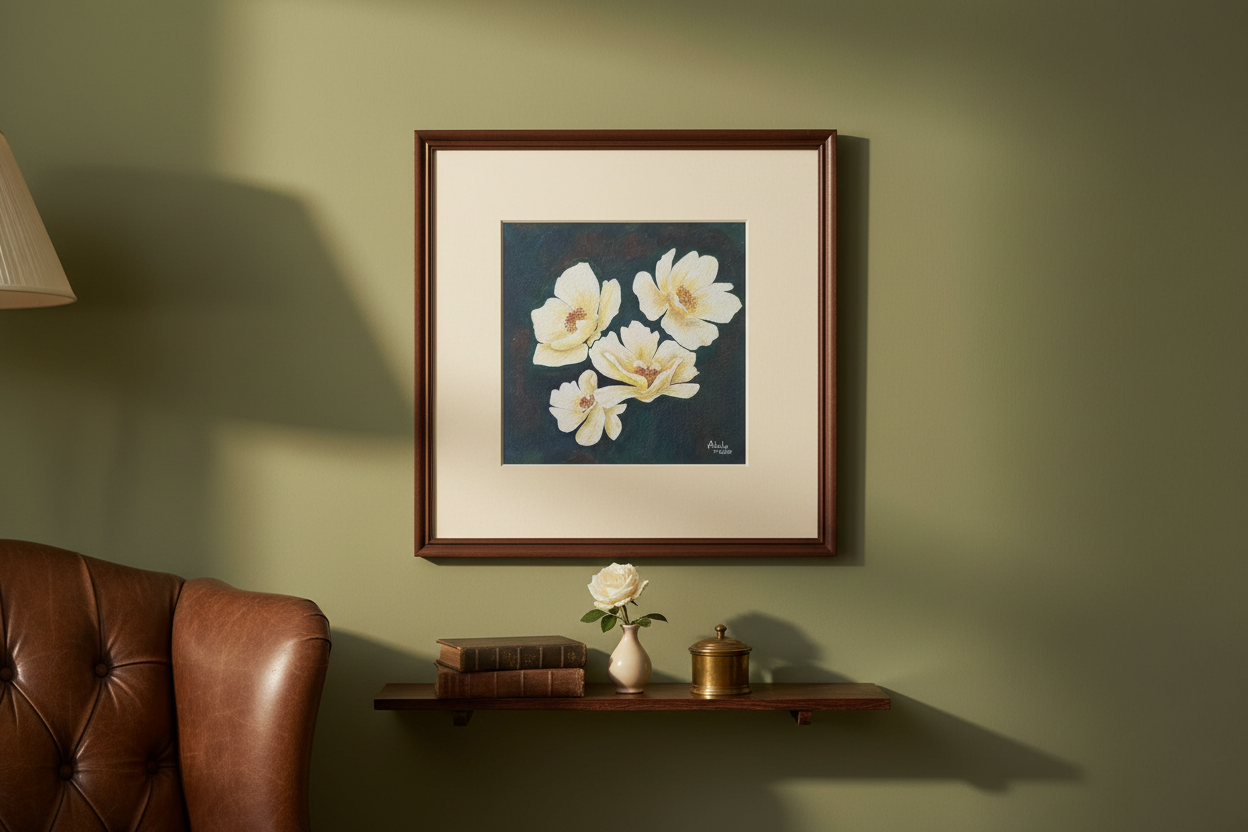 Grace Seward Rose - Original akvarellmaleri