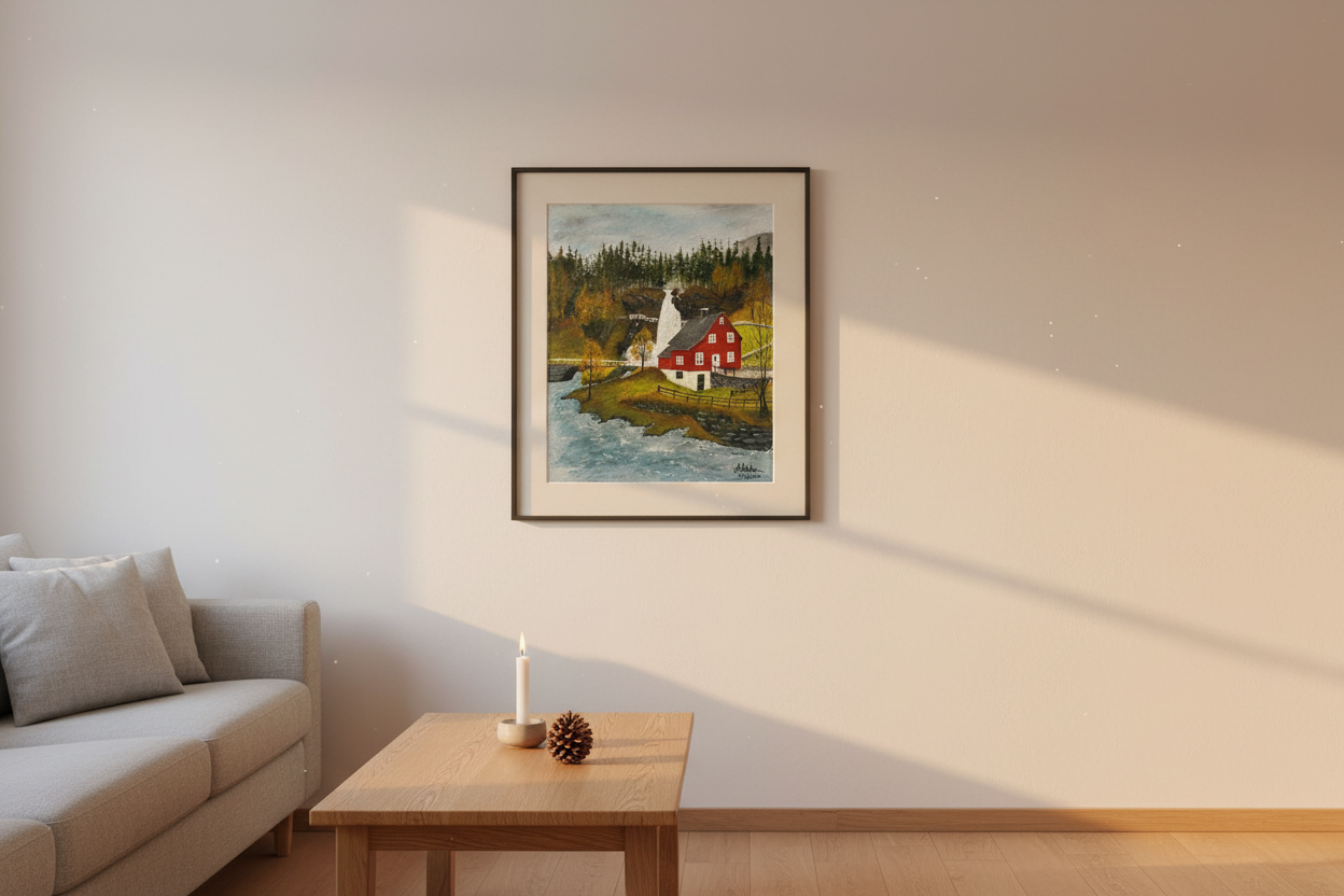 Norwegian Red House – Living Room